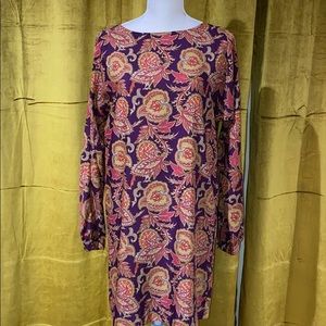 Loft Vintage Paisley Printed Shift Dress